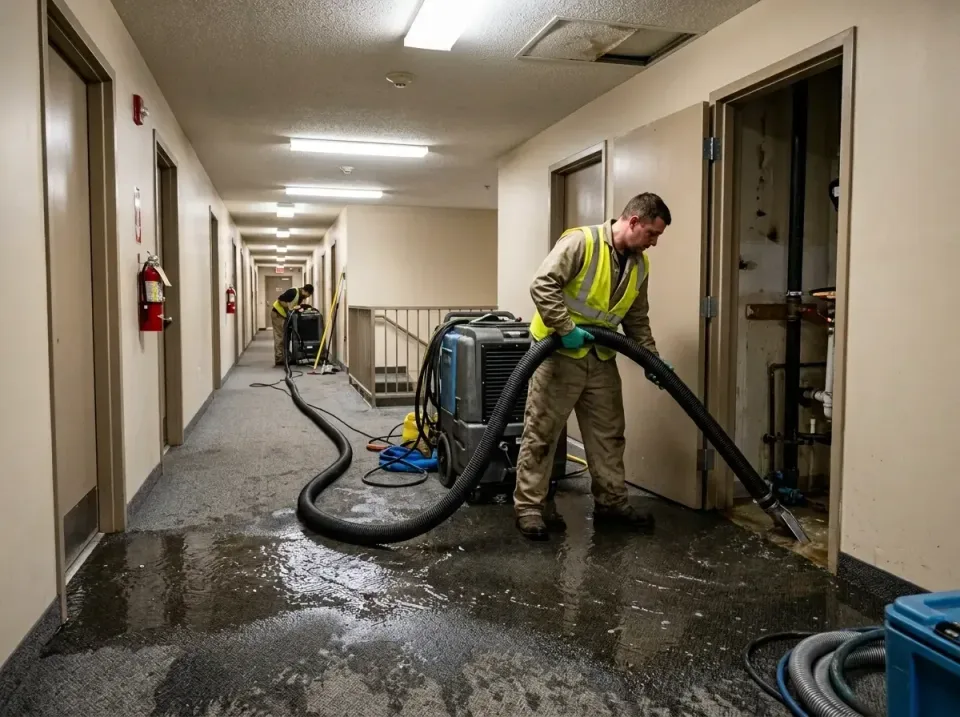 multi-unit-apartment-hallway-f-005 — frequently asked questions, Emergency Burst Pipe Water Extraction & Removal in The Cros…